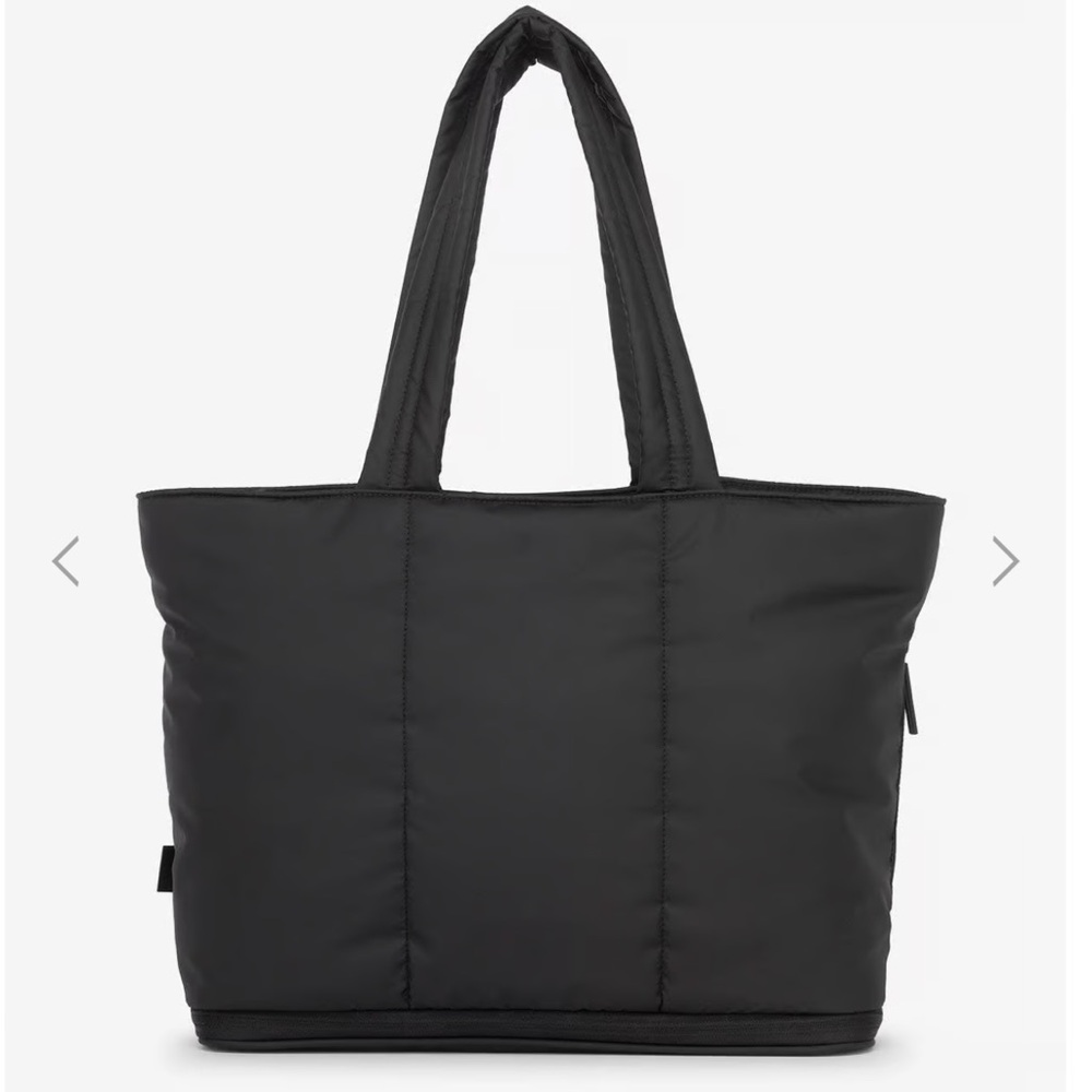Luka Expandable Laptop Tote Matte Black